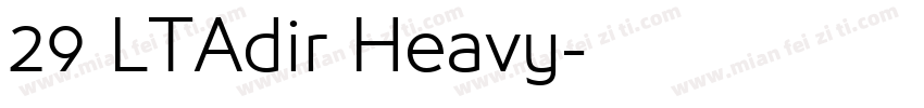 29 LTAdir Heavy字体转换